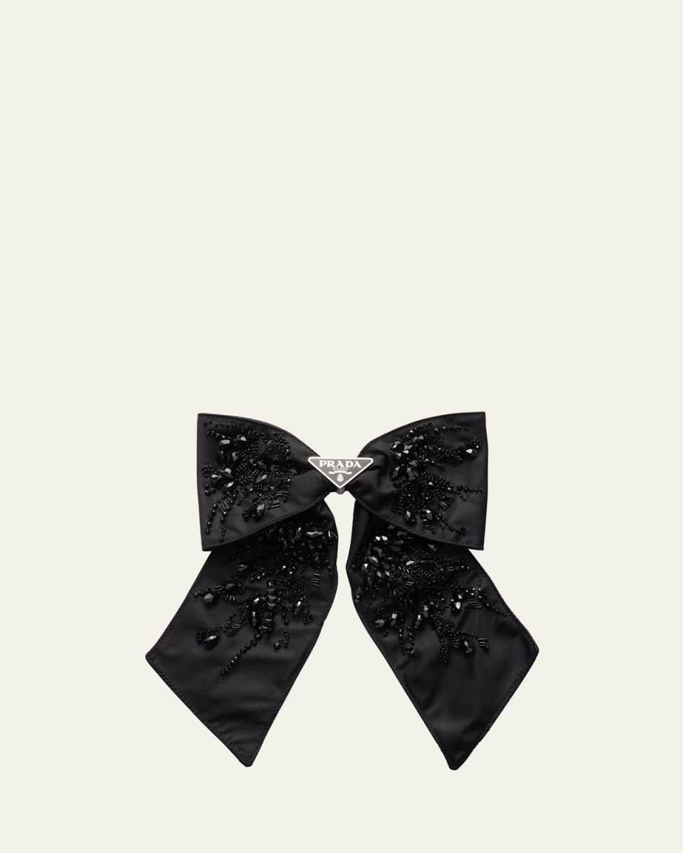 Embellished Bow Hair Clip
